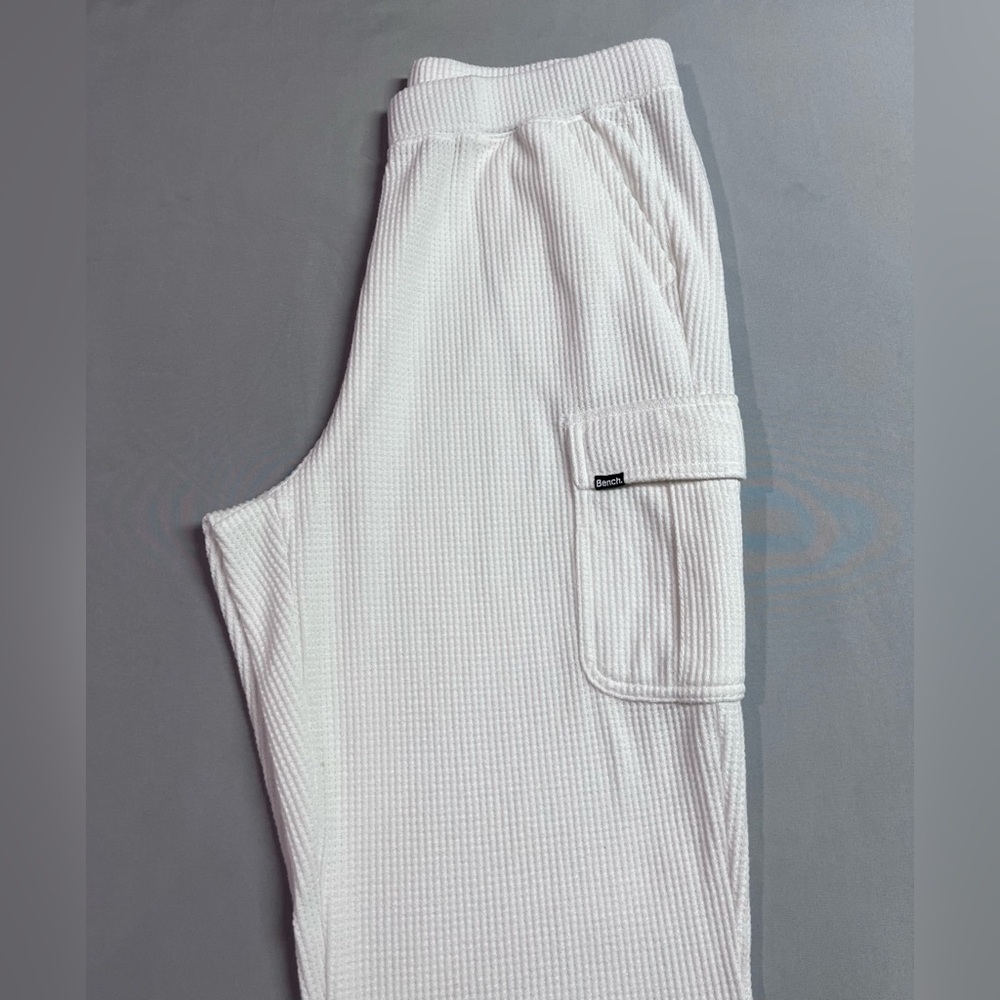 Bench Waffle White Jogging Pants NWOT - Picture 4 of 5